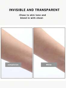 10pcs, Disposable Invisible Breathable Men's Nipple Patch, Traceless And Ultra-Thin For Daily Use - For Formal Occasions - Anti-Friction For Long-Distance Sports Running - Anti-Bulge - Anti-Exposure Nipple Patch, Nipples Cover - White - View 4