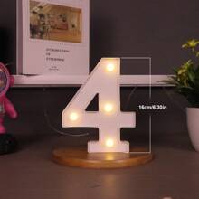 1 Peça Luz de Letra de LED, Cenário de Proposta Romântica Surpresa, Presente de Natal, Decoração Central, Adequado para Decoração de Aniversário/Casamento/Aniversário/Dia dos Namorados/Halloween/Natal/Ano Novo 2025, Presente de Aniversário e Feriado Perfeito para Família, Decoração de Quarto, Decoração de Festa, Branco (Baterias Não Incluídas)