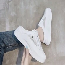 TENIS DE DAMA DESTALONADOS BLANCOS - Blanco - Ver 2
