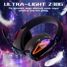 FREEWOLF Auriculares para juegos ATTACK SHARK L60 a prueba de ruido, modo triple inalámbrico/2.4G/Bluetooth, ultraligero, con micrófono enchufable, altavoz de 40 mm, llamadas claras y diseño hueco transparente - Negro - Ver 5