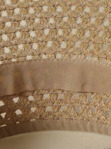 LEAJOURNO. Hollow Out Straw Visor Hat Boho