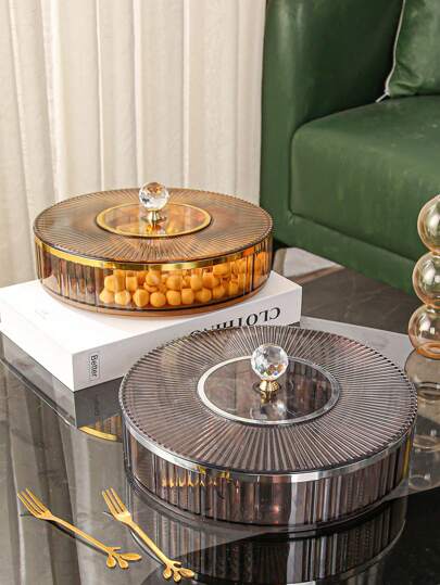 قطعة واحدة صينية بلاستيكية أحادية الطبقة مقسمة لأغراض متعددة، منظم لطقم الشاي والأدوات المنزلية والمطعم وغرفة المعيشة، مناسبة لحفلات الزفاف والمناسبات والهدايا وأعياد الميلاد