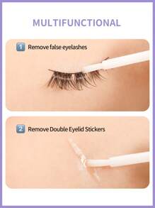 MAGEFY 1pc Eyelash Glue And 1pc Eyelash Makeup Remover, Natural Invisible After Drying, Strong Adhesiveness, Suitable For Daily Use, Travel Essential Eyelash Glue - White - View 8