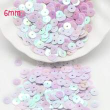 1500pcs (20g) Sequin 6mm DIY Plastic Loose Sequins Colorful Round Paillettes Decoration Sewing Wedding Dress Clothes DIY Sewing Craft Diy Embroidery Material - Multicolor - View 6