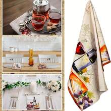 2pcs Wine Dish Towel Set - Fun Kitchen Cleaning Cloths For Wine Glasses - Multi-Purpose Absorbent Bar Towels - Grape Wine Gifts - Suitable For Kitchen Home Decorations,Kitchen,Bathroom,Home,Household Supplies - Multicolor - View 9