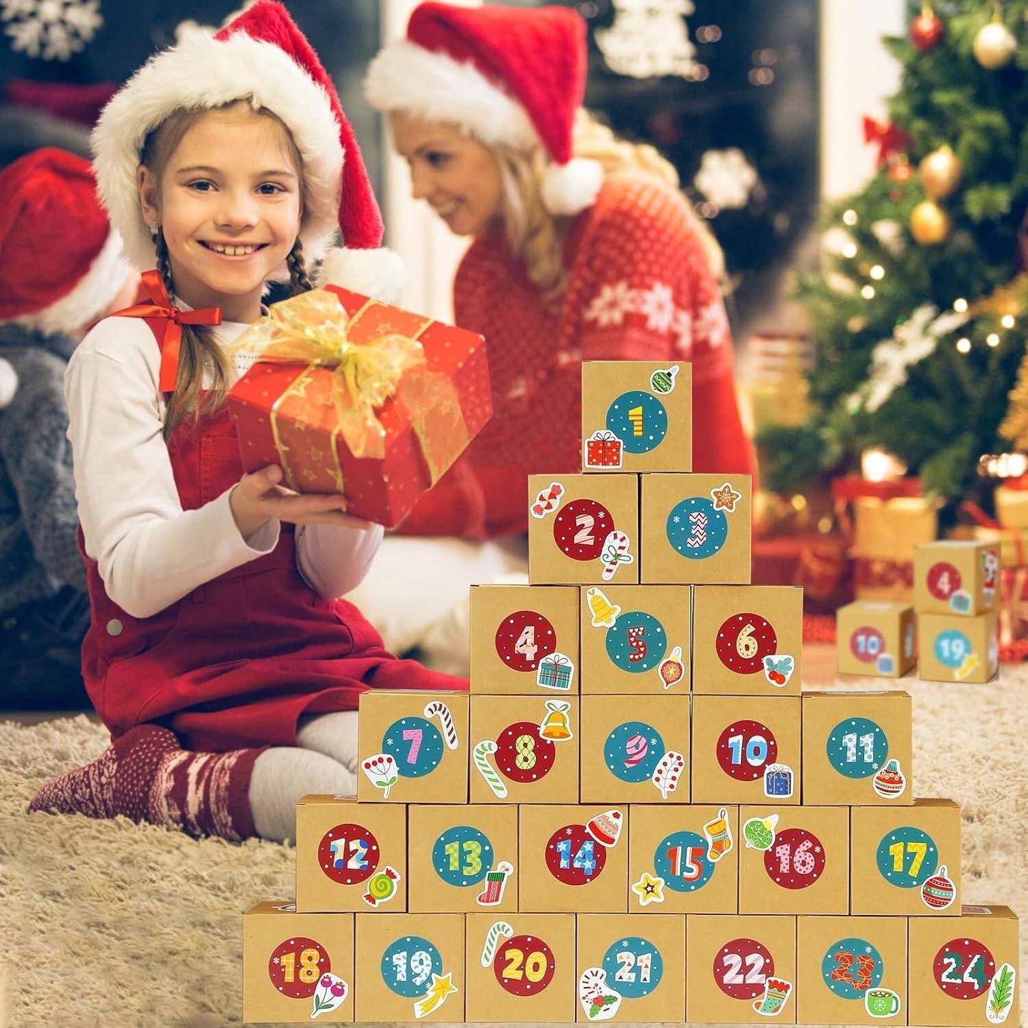 Advent Calendar Filling, 2024 DIY Advent Calendar Cardboard Box Filling