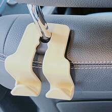 2 pezzi/1 pezzo Supporto multifunzione per telefono da montare sul sedile posteriore dell auto, gancio a sospensione per schienale del sedile, design nascosto, organizzatore pratico per sedile posteriore dell auto