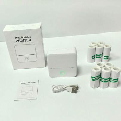 X6 Multifunctional Mini Portable Thermal Bluetooth Pocket Printer Set, For Printing Pictures, Photos, Labels, Texts, To-Do Lists, Etc.