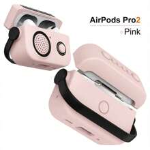 創意收音機設計，適用於AirPods 1/2/AirPods Pro/AirPods 3/AirPods Pro (第二代) 的蘋果藍牙耳機保護殼，不包括耳機 - 粉色 - 查看 1