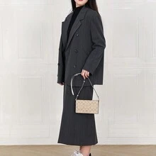 Coach Anna 折叠手拿包 女士斜挎包 标志性帆布 3036 IMDQC - 卡其色 - 查看 4
