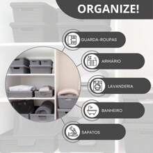 Storage And Organizer Bins - 淺粉色 - 查看 2