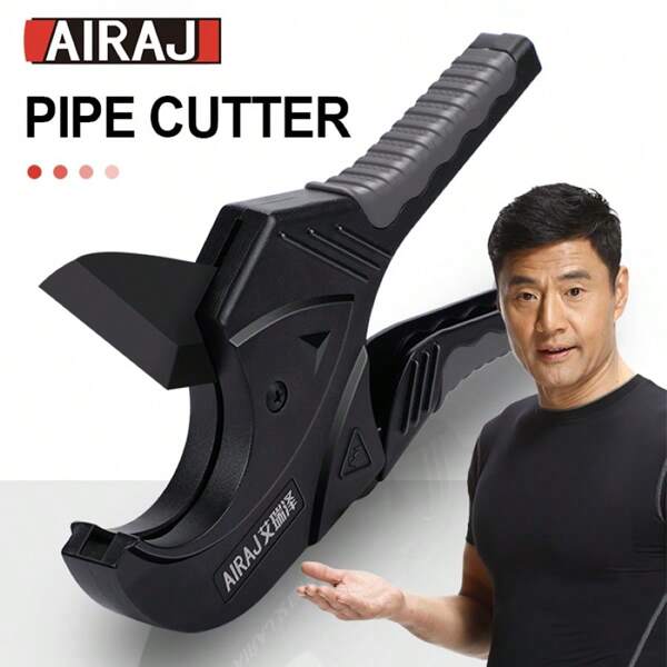 AIRAJ Pipe Cutter 32-75MM Pipe Scissors SK5 Material Ratchet PVC/PU/PP/PE Hose Pipe Cutter Scissors Hand Tools Repair Tools, Tools For Men