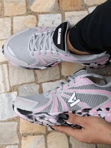 Women Wedge Sneakers - Màu hồng gỉ - Xem 2