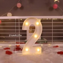 1 Peça Luz de Letra de LED, Cenário de Proposta Romântica Surpresa, Presente de Natal, Decoração Central, Adequado para Decoração de Aniversário/Casamento/Aniversário/Dia dos Namorados/Halloween/Natal/Ano Novo 2025, Presente de Aniversário e Feriado Perfeito para Família, Decoração de Quarto, Decoração de Festa, Branco (Baterias Não Incluídas)