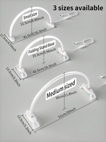 1 Crescent Shape Lamp Desktop Crescent Shape Nail Lamp Lighting Usb Power Supply 3 Color Temperatures Stepless Dimming Suitable For Personal Nail Fill Lighting Dressing Table Handmade Desk Bedside Table - White - View 6