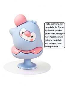 1 件卡通风格马桶座圈升降装置，马桶座圈升降器手柄座圈盖升降器马桶座圈支架升降工具浴室配件适用于家庭、办公室、酒店，卫生生活方式工具，可避免触摸马桶盖，马桶配件，家庭必需品，适用于家庭和旅行海滩度假必需品 - 彩色 - 查看 3