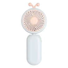 New Handheld Mini Fan Cute Cartoon USB Charging Portable Small Electric Fan Gift  ﻿ - Multicolor - View 9