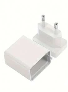 1pc Hidden Compartment Charger Shell, Plastic Secret Storage Box, Disguise Phone Adapter Case For Money, Jewelry, Pills - White - View 5