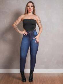 Women Jeans - Azul - Ver 2