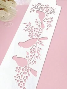 1pc Animals Bird Magpie DIY Layering Stencils Wall Painting Scrapbook Coloring Embossing Album Decorative Template Cake Border Printing Mold Baking Tools Powdered Sugar Sieve Spray Flower Painting Mold Back To School,Back To School,School Supplies