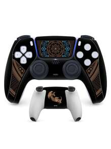 1pc Wireless Controller Sticker PVC Protective Film Scratch-Resistant Decal Compatible With Joystick, Cartoon Game Character Theme Joystick Sticker, Game Accessory With Frosted Anti-Slip Wear-Resistant Design, Both Sides Can Be Applied - PS5 Controller Sticker - View 18