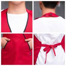 1入組飯店/餐廳/咖啡店/烘焙店女侍應制服圍裙，適用於廚房工作，適用於廚師和女侍應，食品，廚房，旅行，廚房用品，廚房工具，廚房物品。 - 彩色 - 查看 8
