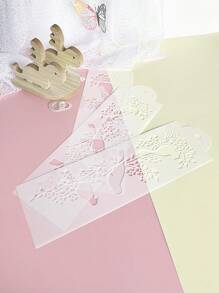 1pc Animals Bird Magpie DIY Layering Stencils Wall Painting Scrapbook Coloring Embossing Album Decorative Template Cake Border Printing Mold Baking Tools Powdered Sugar Sieve Spray Flower Painting Mold Back To School,Back To School,School Supplies