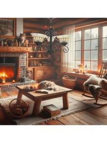 Candil De Techo, Luz Ideal, C11 Herrería, Chocolate 3 Brazos - Pantalla tabaco - Ver 5