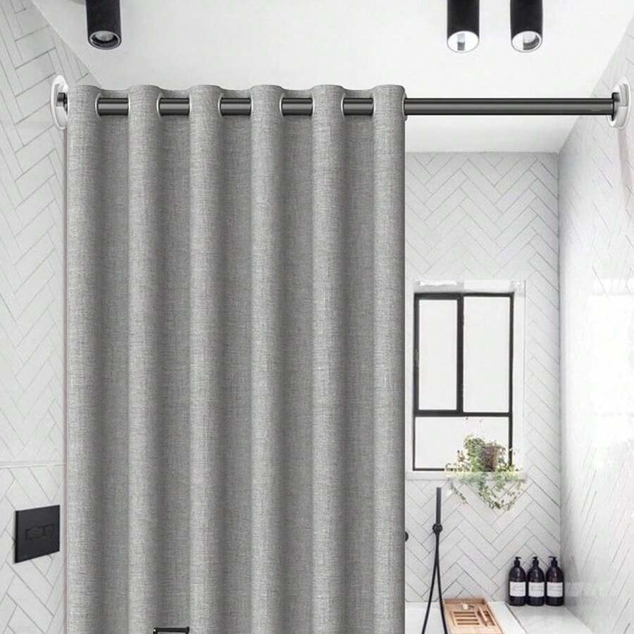 Adhesive Shower Curtain Rod Holder No Drilling, Sticking Them Up Or