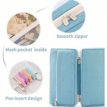 Big Capacity Pencil Case Pencil Pouch School Supplies For College Students Office Simple Stationery Pencil Holder Bag Teen Girls Women - Multicolor - View 4