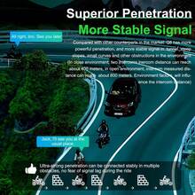 Mũ bảo hiểm xe máy EJEAS Q8 Bluetooth Intercom, Hệ thống liên lạc nội bộ nhóm Mesh 3.0 mới với chức năng chia sẻ nhạc và chuyển kênh cho 6 người lái nói chuyện cùng một lúc - màu đen - Xem 3