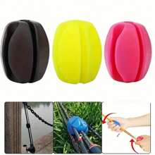 2pcs Lure Casting Rod Silicone Holder Ball, Fishing Pole Retractor, Multi-Functional Casting Rod Fishhook Remover, Fishing Rod Organizing Accessories