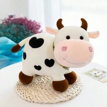 Muñeco de peluche de toro creativo, muñeco de peluche de vaca lindo, regalo de cumpleaños, decoración de casa de muñecas, decoración del hogar - Multicolor - Ver 11