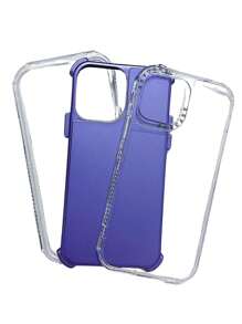 360 3 In 1 Heavy Duty Metal Color Case For Oppo Reno 12 5g Rainbow + Hydrogel Mica - 藏蓝色 - 查看 3
