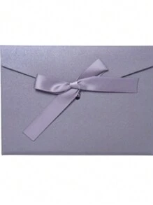 10 peças Envelope de Papel Especial Criativo e Colorido com Laço Grosso Grande e Brilho de Pérola