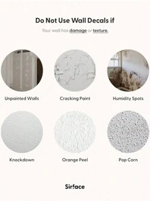 20.47*55.1inch*1pc   Boho Arch Element Geometric Beauty Art Wall Sticker, Living Room Bedroom Background Wall Wallpaper, Mural, Arch Waterproof Decorative Sticker - Orange - View 10