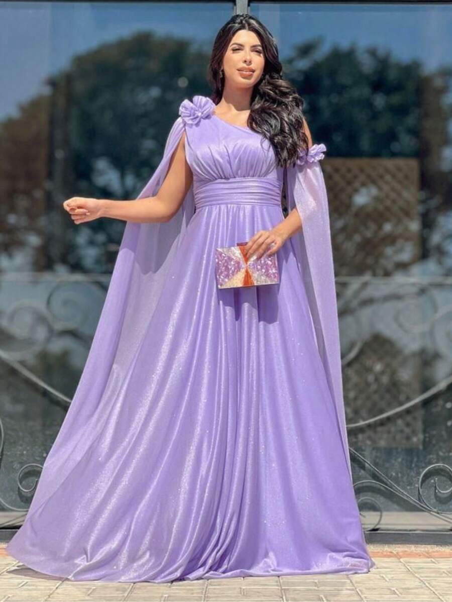 Women Plus Bridesmaid Dresses - Màu Lilac Tím - Xem 1
