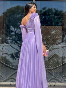 Women Plus Bridesmaid Dresses - Màu Lilac Tím - Xem 2