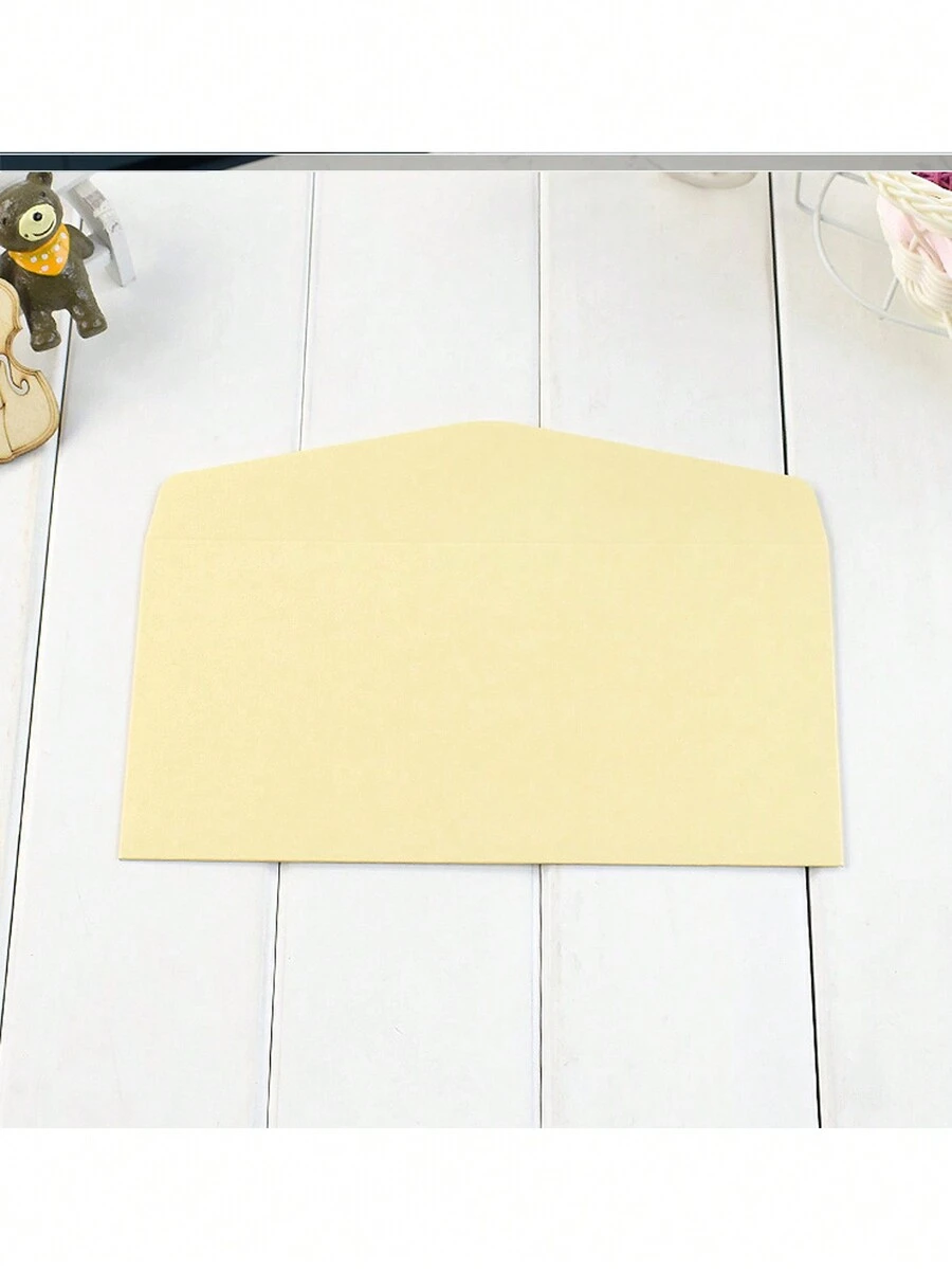 10 chiếc Ngọc Trai Ánh Vàng Viền Phong Bì Lời Mời Kinh Doanh Phong Bì - 22*11cm - Xem 1