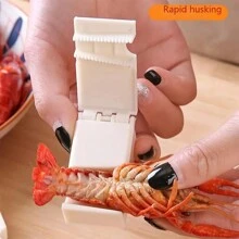 2Pcs Easy-To-Use Crawfish Peeler & Sheller - Crayfish Peeling Tool - Quick And Easy Shell Remover For Shrimp & Crawfish Tails - Portable, Lightweight Kitchen Gadget For Efficient Crayfish Prep Simplify Your Seafood Prep - White - View 4