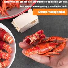 2Pcs Easy-To-Use Crawfish Peeler & Sheller - Crayfish Peeling Tool - Quick And Easy Shell Remover For Shrimp & Crawfish Tails - Portable, Lightweight Kitchen Gadget For Efficient Crayfish Prep Simplify Your Seafood Prep - White - View 2