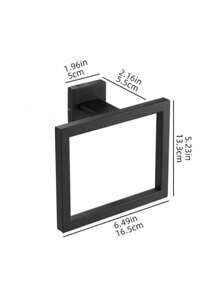 1 件不锈钢毛巾环，浴室毛巾架和挂钩，浴室时尚毛巾架，壁挂式，坚固 - 彩色 - 查看 17