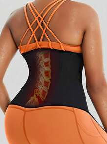 2Pcs Adjustable Waist Trainer Corset For Women - 3-Row Hook Tummy Control, Sweat Belt Body Shaper For Weight Loss And Workout