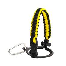 1pc Outdoor Parachute Cord Handmade Braided Cup Handle, Cup Sleeve, Durable Water Bottle Carrier For Outdoor Activities - Supports Up To 64oz
