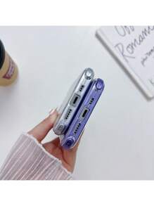 360 3 In 1 Heavy Duty Metal Color Case For Oppo Reno 12 5g Rainbow + Hydrogel Mica - 藏蓝色 - 查看 4