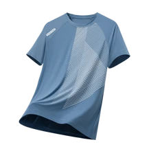 Boyfriend Style Men's Summer Casual Sports Fashion Color-Blocked Printed Short Sleeve T-Shirt Set (3pcs)