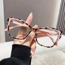 Fashionable Colorful Cat-Eye Fashion Glasses With A Unique Design That Changes With Light, Suitable For Bare-Faced Decoration, College Style, Streetwear, And Casual Outings. Beach Accessories For Women Glasses Shades Basics Fall Winter Women Outfits Clothes Business Casual Gifts Leopard For Summer Beach Vacation,Outdoor,Travel