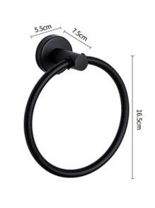 1 件不锈钢毛巾环，浴室毛巾架和挂钩，浴室时尚毛巾架，壁挂式，坚固 - 彩色 - 查看 11