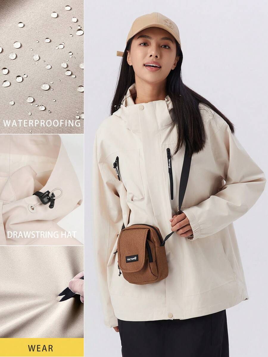 TECTOP Men's And Women's Jackets, Thermal Lined, Winter Snow Jackets, Windproof Hiking Jackets, Detachable Hooded Jackets