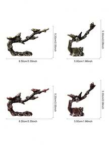 1pc Bronze-Color Chirping Bird On Tree Branch Backflow Incense Burner, Zen Style Incense Holder Decor - Bronze - View 3